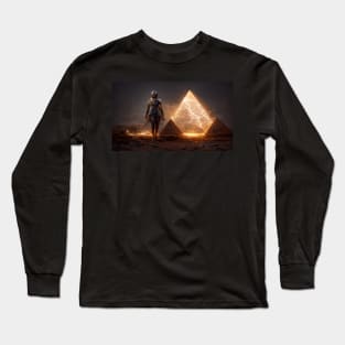 lightning Pyramid art Long Sleeve T-Shirt